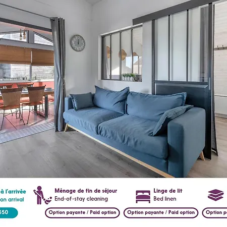 500 M De La Plage, Jardin, 4 Adultes 1 Enfant *