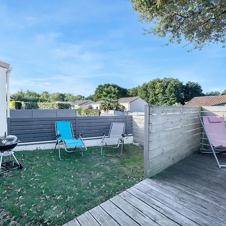 500 M De La Plage, Jardin, 4 Adultes 1 Enfant * 圣米歇尔-谢夫谢夫